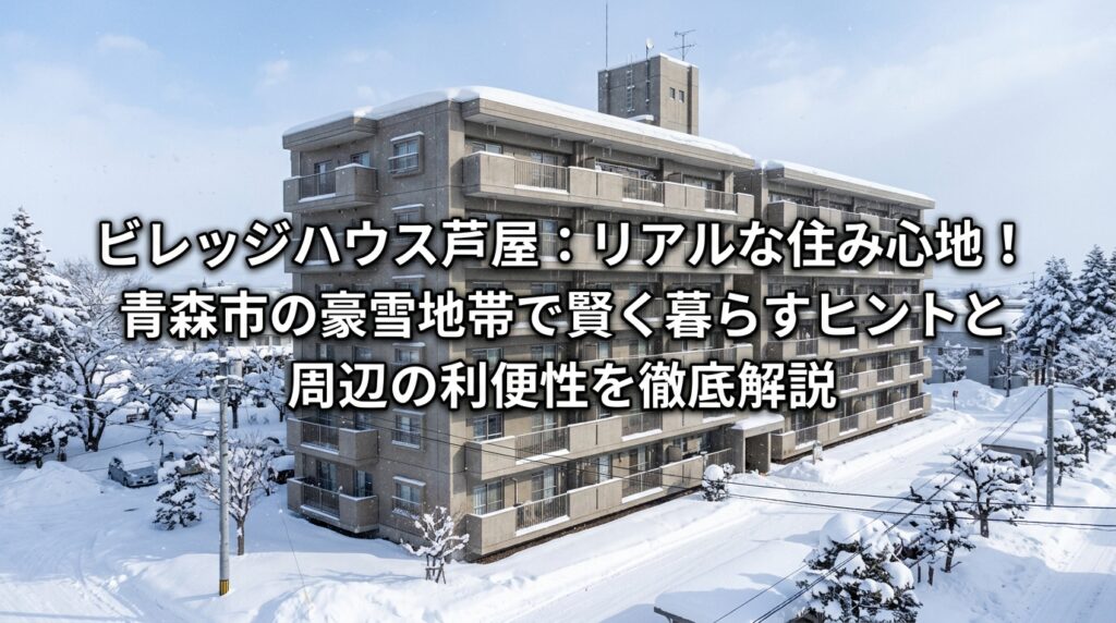【元住民が暴露】ビレッジハウス芦谷のリアルな住み心地！豪雪地帯・青森市での賢い住みこなし術と周辺の利便性を徹底解説