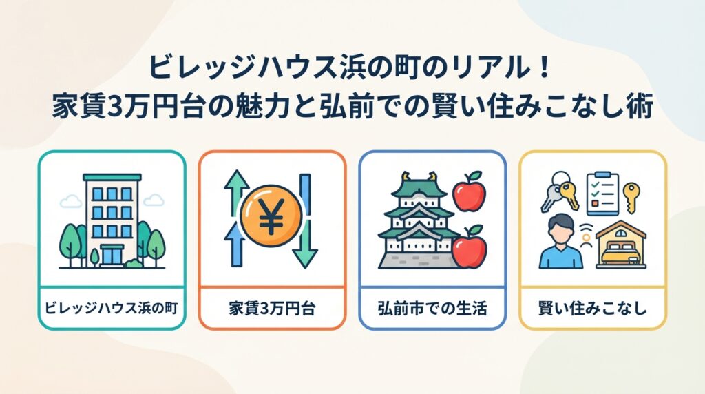 【ビレッジハウス元住民が解説】ビレッジハウス浜の町のリアル！家賃3万円台の魅力と弘前での賢い住みこなし術