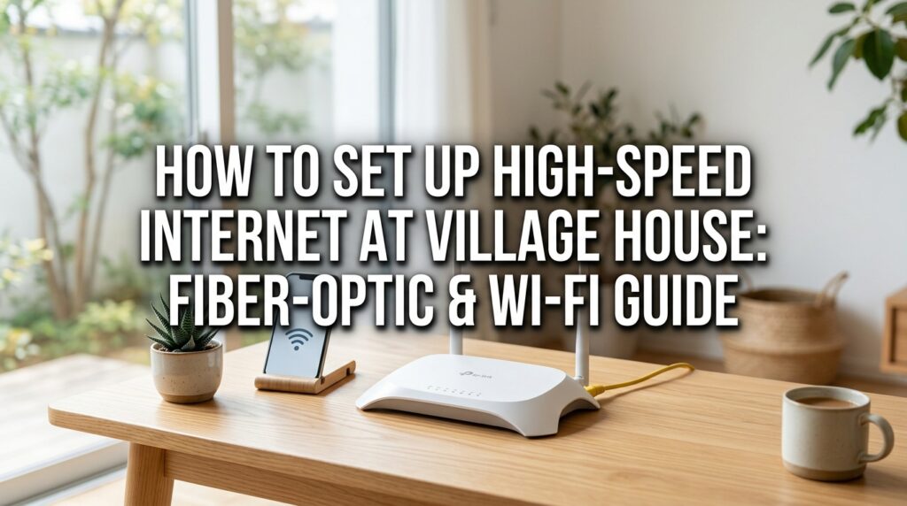 How to Set Up High-Speed Internet at Village House: Fiber-Optic & Wi-Fi Guide