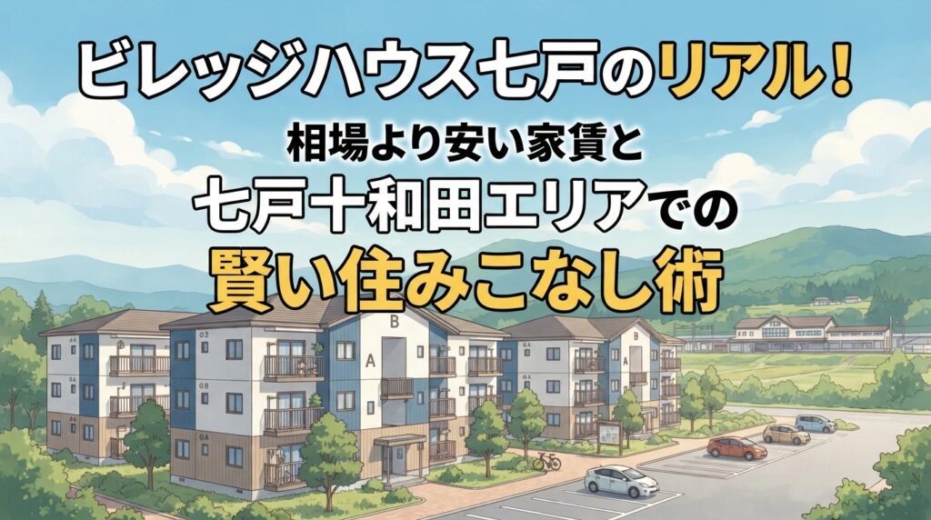 【ビレッジハウス元住民が解説】ビレッジハウス七戸のリアル！相場より安い家賃と七戸十和田エリアでの賢い住みこなし術