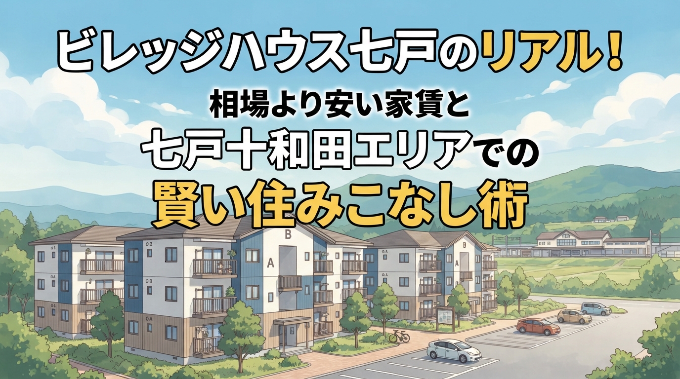 【ビレッジハウス元住民が解説】ビレッジハウス七戸のリアル！相場より安い家賃と七戸十和田エリアでの賢い住みこなし術